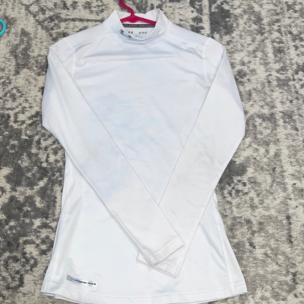 Under armour fitted mock neck shirt